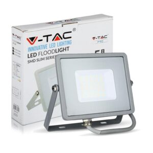 Proiettore Led 30W Luce Fredda SLIM 2400 Lumen PRO Grigio